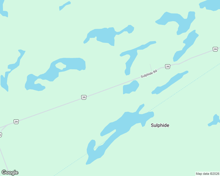 map of restaurants, bars, coffee shops, grocery stores, and more near Sulphide Road in Hastings County