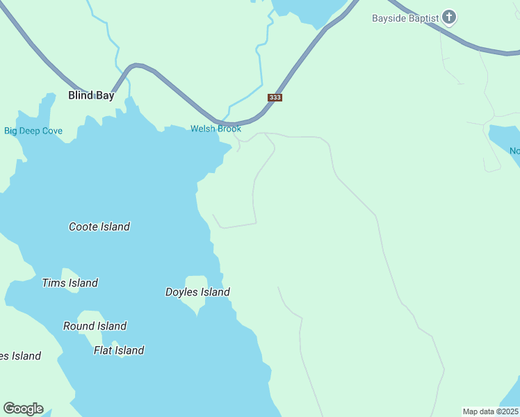 map of restaurants, bars, coffee shops, grocery stores, and more near 30 Crown Drive in Blind Bay