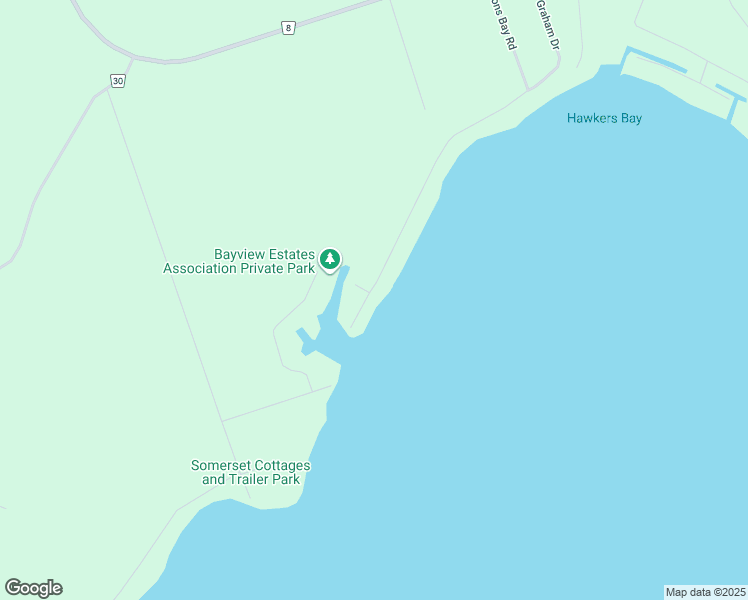 map of restaurants, bars, coffee shops, grocery stores, and more near 137 Stinsons Bay Road in Kawartha Lakes