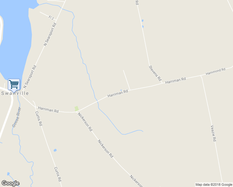 map of restaurants, bars, coffee shops, grocery stores, and more near 114 Harriman Road in Swanville