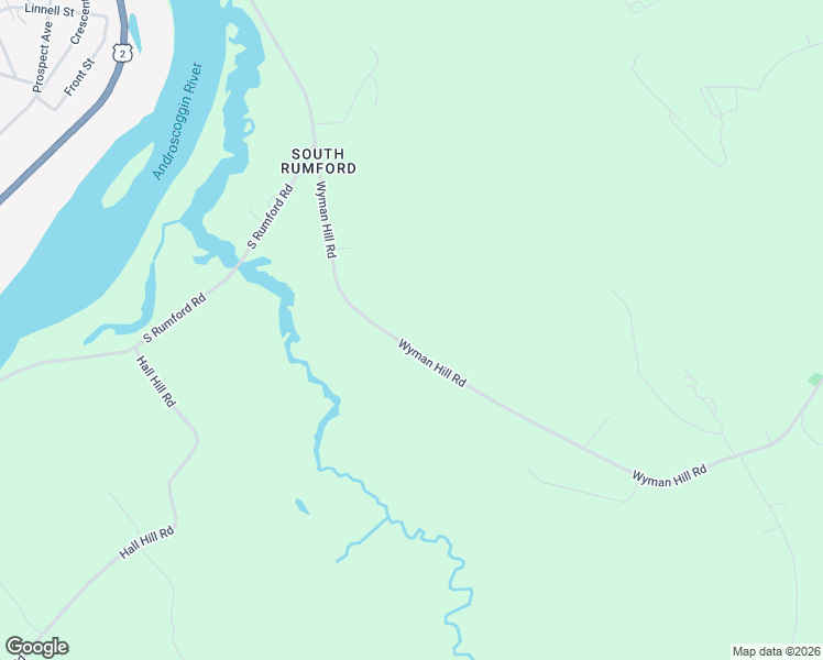 map of restaurants, bars, coffee shops, grocery stores, and more near 51 Wyman Hill Road in Rumford