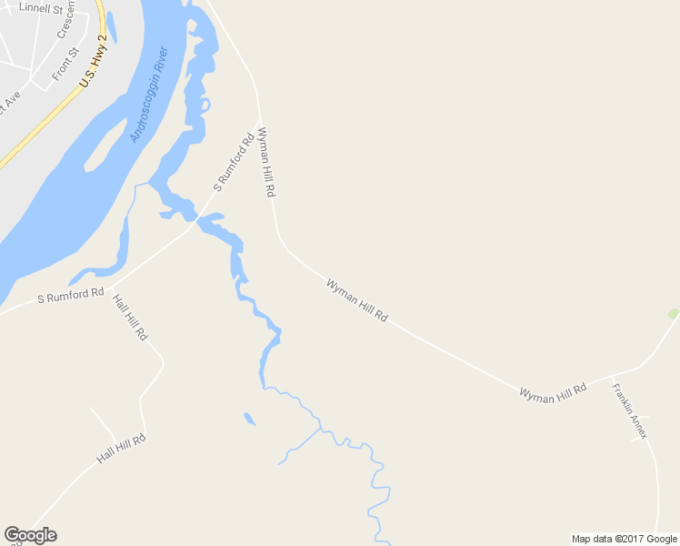 map of restaurants, bars, coffee shops, grocery stores, and more near 51 Wyman Hill Road in Rumford