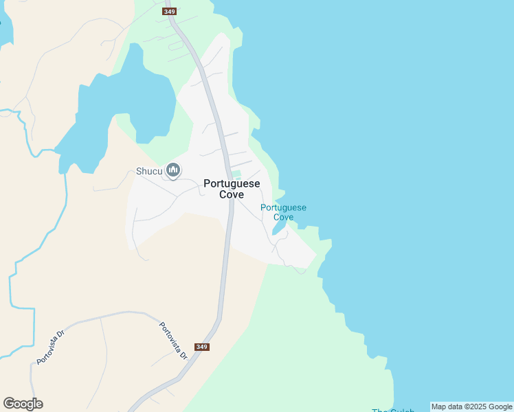 map of restaurants, bars, coffee shops, grocery stores, and more near 12 South Point Road in Portuguese Cove