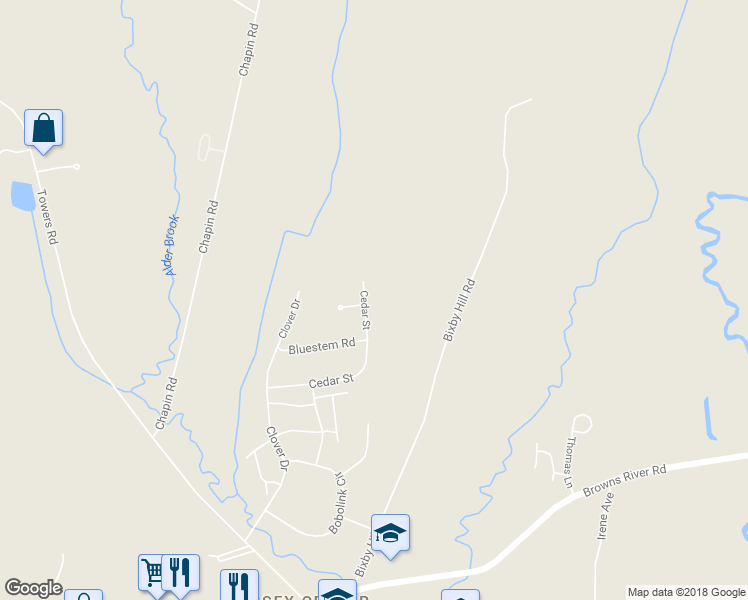 map of restaurants, bars, coffee shops, grocery stores, and more near 37 Cedar Street in Essex