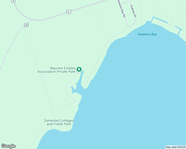 map of restaurants, bars, coffee shops, grocery stores, and more near 137 Stinsons Bay Road in Kawartha Lakes