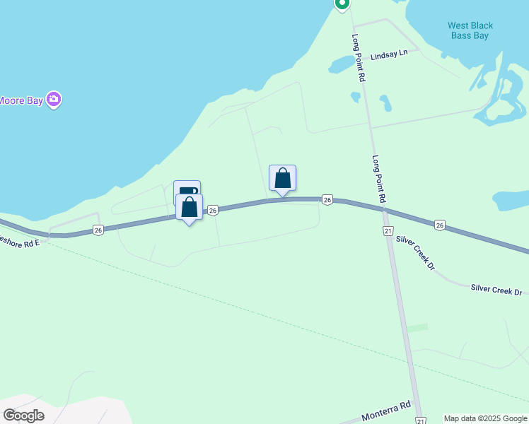 map of restaurants, bars, coffee shops, grocery stores, and more near 209852 Ontario 26 in The Blue Mountains