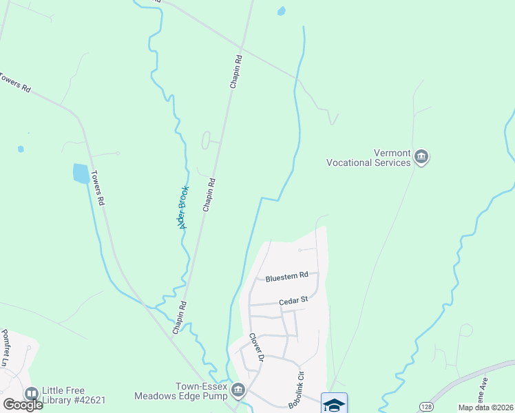 map of restaurants, bars, coffee shops, grocery stores, and more near 67 Clover Drive in Essex