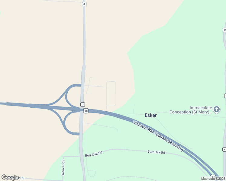 map of restaurants, bars, coffee shops, grocery stores, and more near 1051 Custer Square in Stevens Point