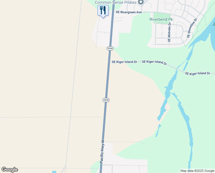 map of restaurants, bars, coffee shops, grocery stores, and more near 4275 Southeast 3rd Street in Corvallis