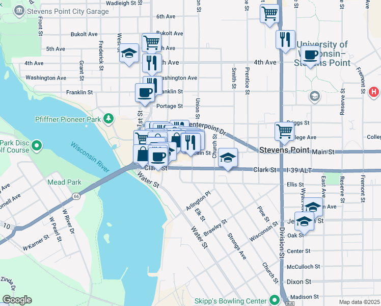 1153 Main Street, Stevens Point WI Walk Score