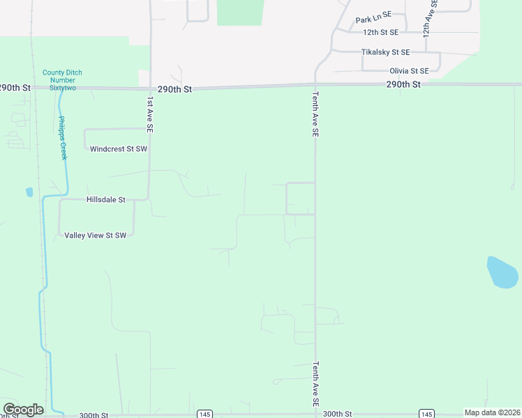 map of restaurants, bars, coffee shops, grocery stores, and more near 573 Rolling Meadows Lane Southeast in New Prague