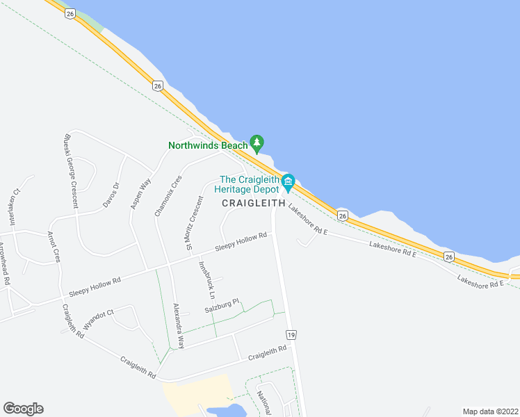 map of restaurants, bars, coffee shops, grocery stores, and more near 133 Kitzbuhl Crescent in The Blue Mountains