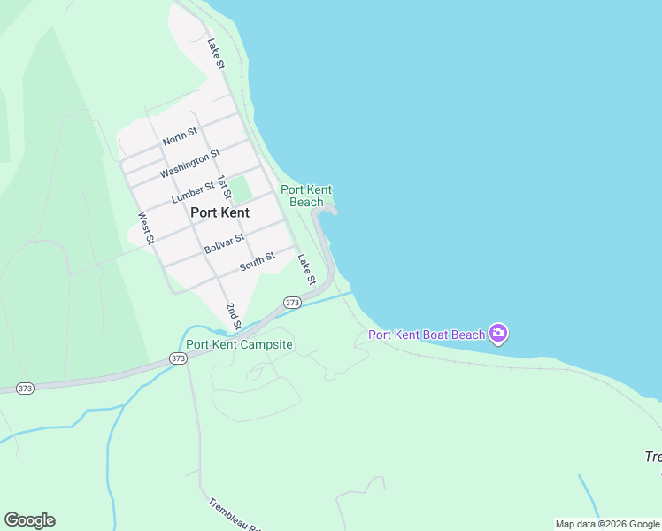 map of restaurants, bars, coffee shops, grocery stores, and more near Front Street in Port Kent