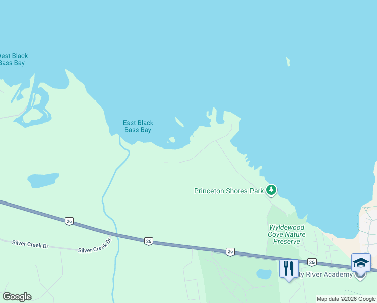 map of restaurants, bars, coffee shops, grocery stores, and more near 160 Bartlett Boulevard in Collingwood