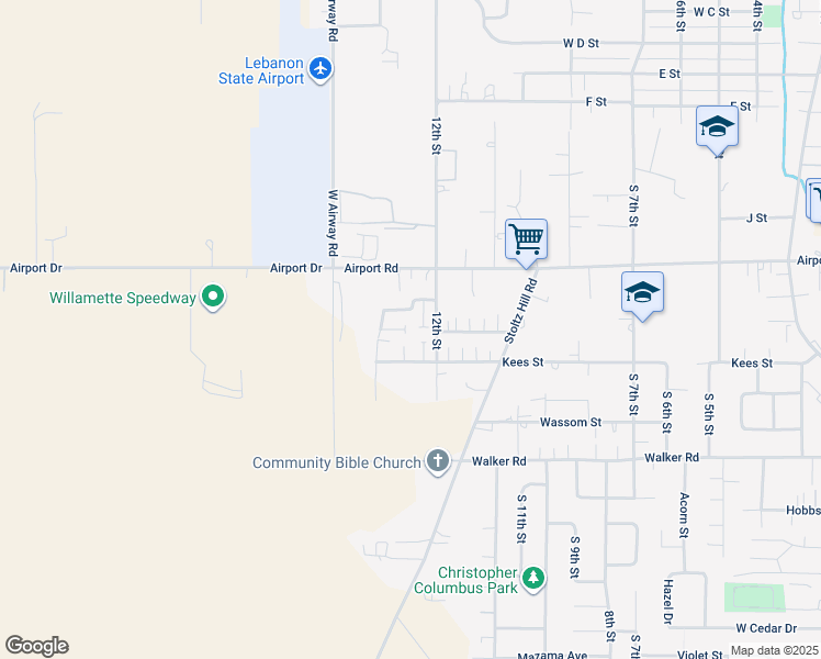 map of restaurants, bars, coffee shops, grocery stores, and more near 2242 Corinth Court in Lebanon