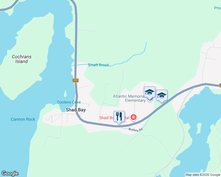 map of restaurants, bars, coffee shops, grocery stores, and more near 37 Mahar Drive in Shad Bay