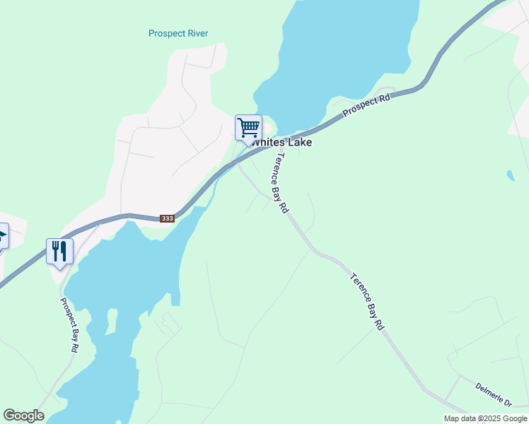 map of restaurants, bars, coffee shops, grocery stores, and more near 33 Whites Lake Avenue in Whites Lake