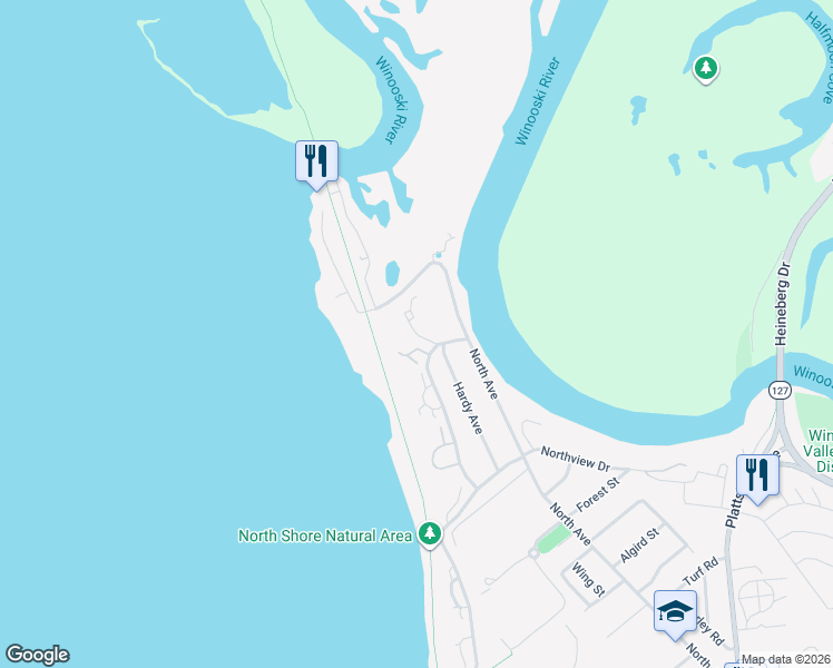 map of restaurants, bars, coffee shops, grocery stores, and more near 20 Derway Drive in Burlington