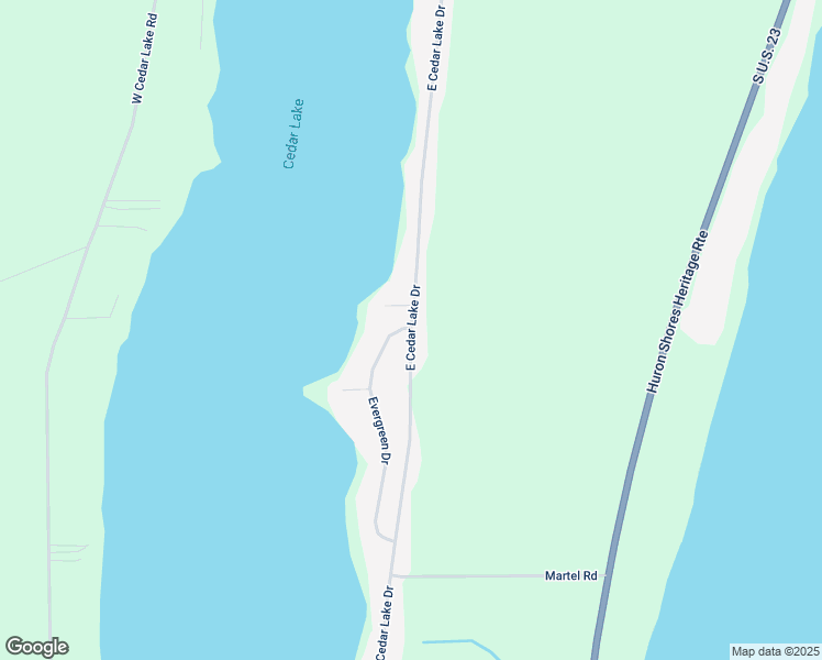 map of restaurants, bars, coffee shops, grocery stores, and more near 4501 East Cedar Lake Drive in Greenbush