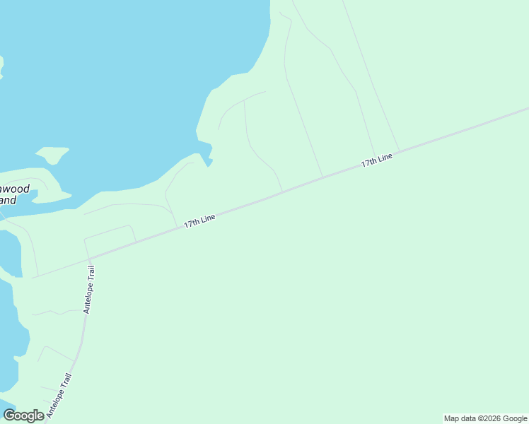 map of restaurants, bars, coffee shops, grocery stores, and more near 1847 17th Line in Lakefield