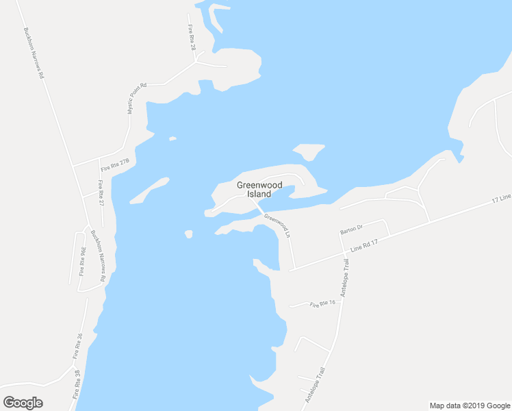 map of restaurants, bars, coffee shops, grocery stores, and more near 3034 Greenwood Lane in Buckhorn