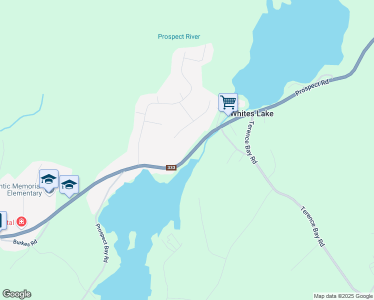 map of restaurants, bars, coffee shops, grocery stores, and more near 3395 Lighthouse Route in Shad Bay