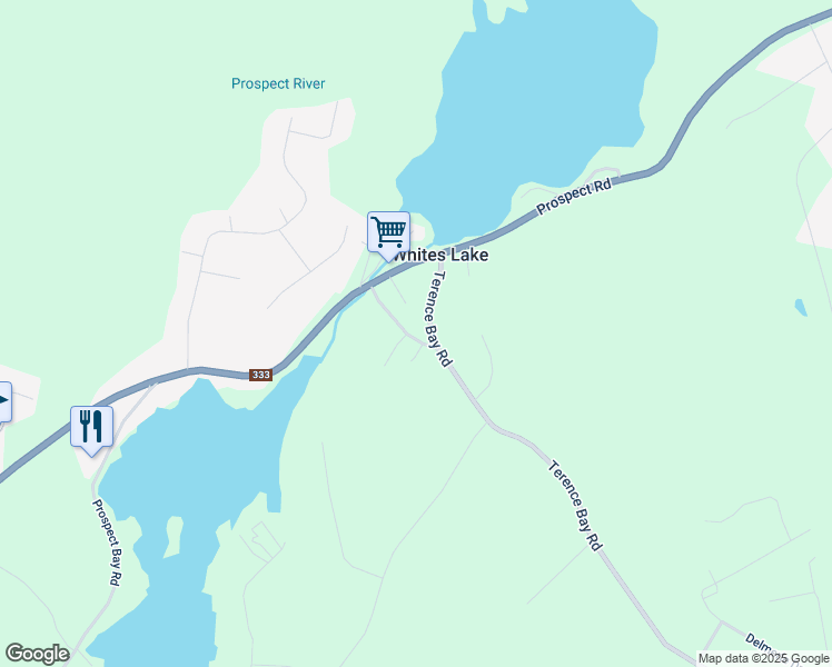 map of restaurants, bars, coffee shops, grocery stores, and more near 33 Whites Lake Avenue in Whites Lake