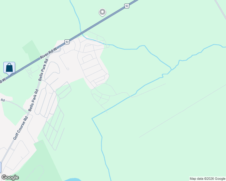 map of restaurants, bars, coffee shops, grocery stores, and more near 29 Sama Way in Wasaga Beach