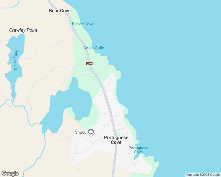 map of restaurants, bars, coffee shops, grocery stores, and more near 624 Ketch Harbour Road in Portuguese Cove