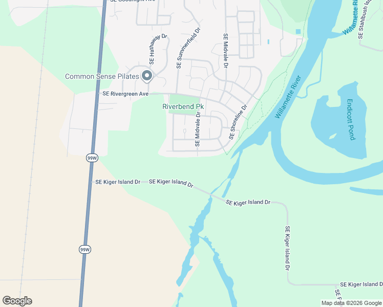 map of restaurants, bars, coffee shops, grocery stores, and more near 3611 Southeast Shoreline Drive in Corvallis