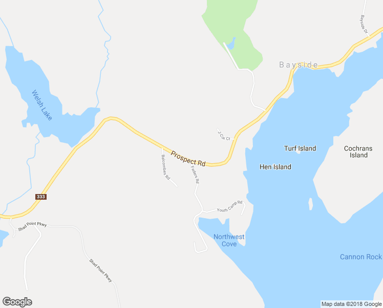 map of restaurants, bars, coffee shops, grocery stores, and more near 4597 Prospect Road in Bayside