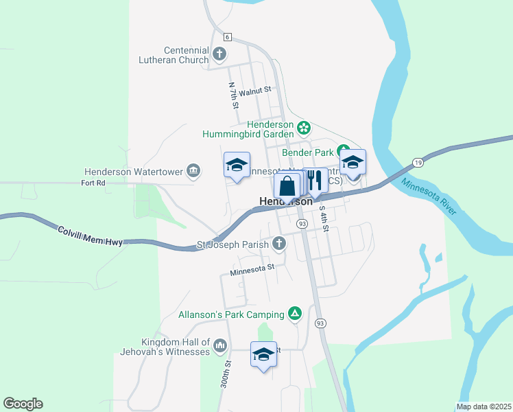 map of restaurants, bars, coffee shops, grocery stores, and more near in Henderson