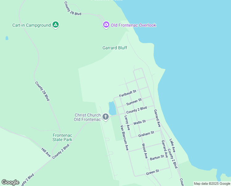 map of restaurants, bars, coffee shops, grocery stores, and more near 34771 Faribault Street in Frontenac