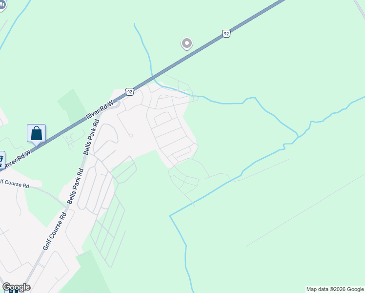 map of restaurants, bars, coffee shops, grocery stores, and more near 21 Hills Thistle Drive in Wasaga Beach