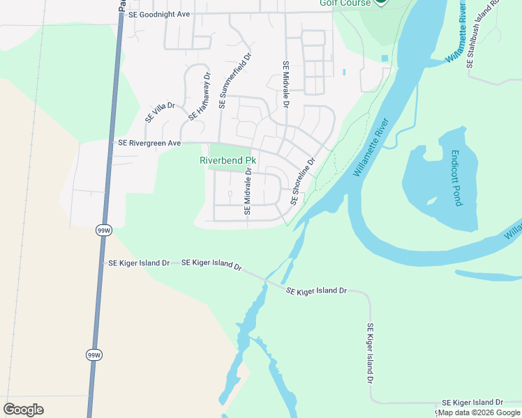 map of restaurants, bars, coffee shops, grocery stores, and more near 887 Southeast Bayshore Circle in Corvallis