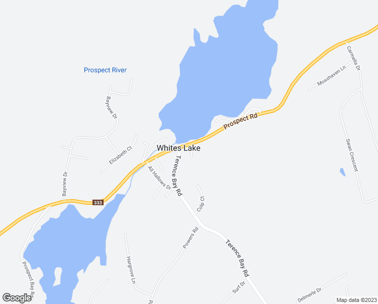 map of restaurants, bars, coffee shops, grocery stores, and more near 5 Birch Lane in Whites Lake