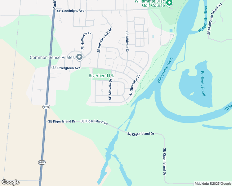 map of restaurants, bars, coffee shops, grocery stores, and more near 3577 Southeast Midvale Drive in Corvallis