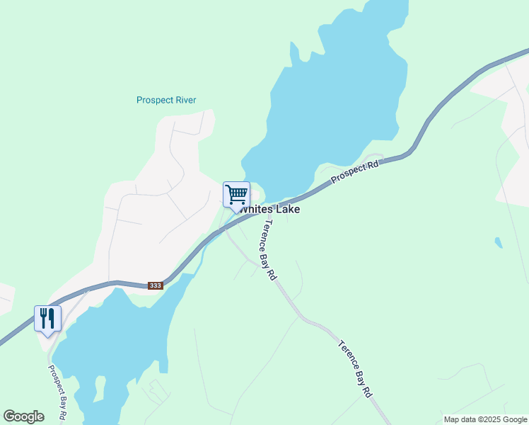 map of restaurants, bars, coffee shops, grocery stores, and more near 31 Terence Bay Road in Whites Lake