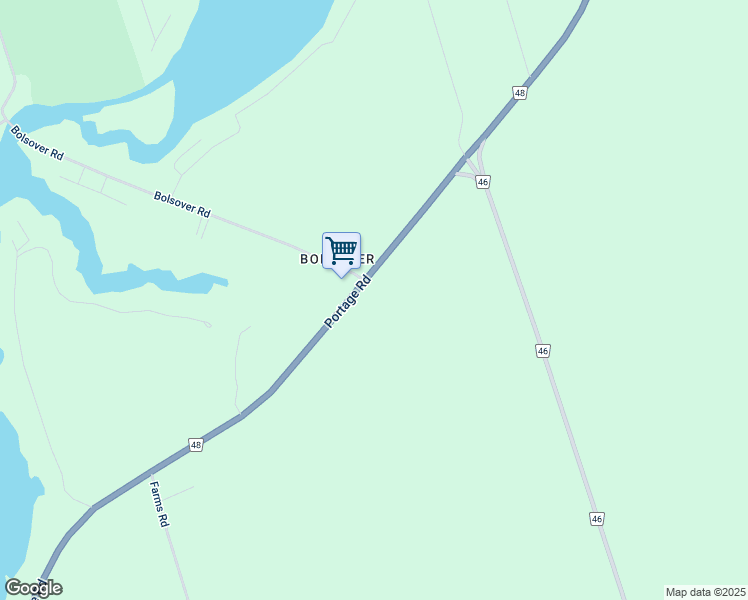 map of restaurants, bars, coffee shops, grocery stores, and more near 244 Portage Road in Kawartha Lakes