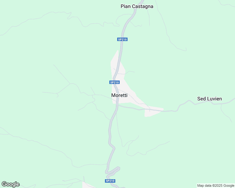map of restaurants, bars, coffee shops, grocery stores, and more near 121 SP210 in Moretti