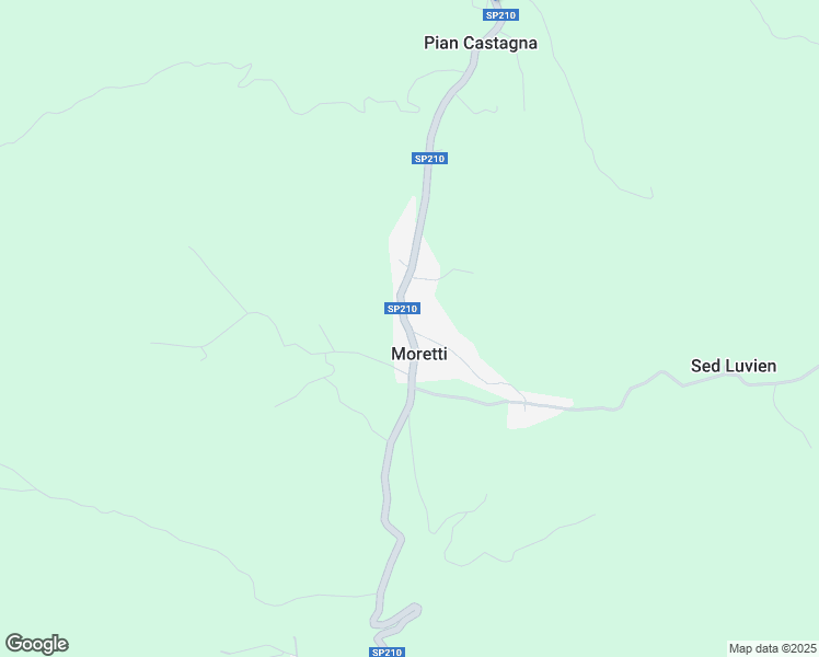 map of restaurants, bars, coffee shops, grocery stores, and more near 121 Strada Provinciale 210 in Moretti