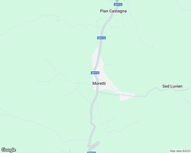 map of restaurants, bars, coffee shops, grocery stores, and more near 75 Strada Provinciale 210 in Moretti
