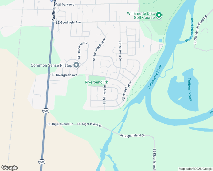 map of restaurants, bars, coffee shops, grocery stores, and more near 3507 Southeast Quayside Street in Corvallis