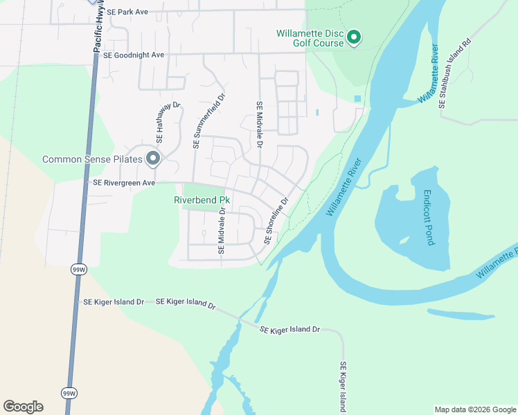 map of restaurants, bars, coffee shops, grocery stores, and more near 1160 Southeast Rivergreen Avenue in Corvallis
