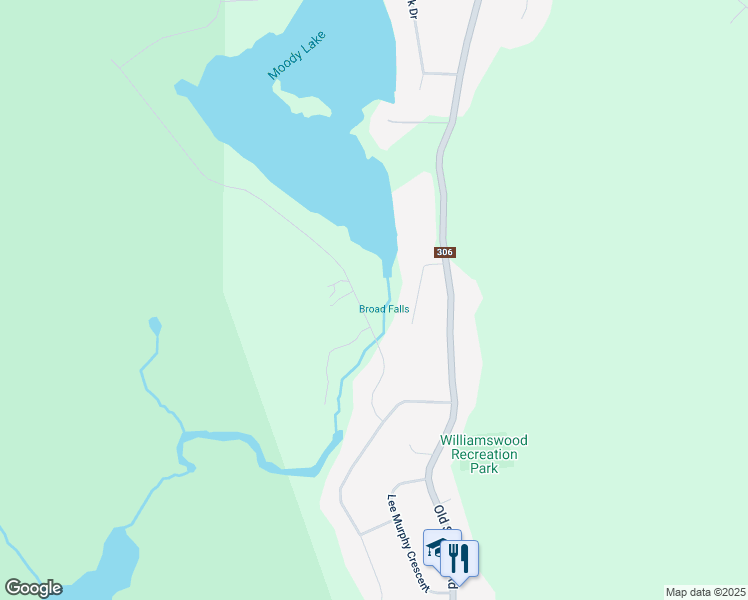 map of restaurants, bars, coffee shops, grocery stores, and more near 35 Sarah Ingraham Drive in Williamswood