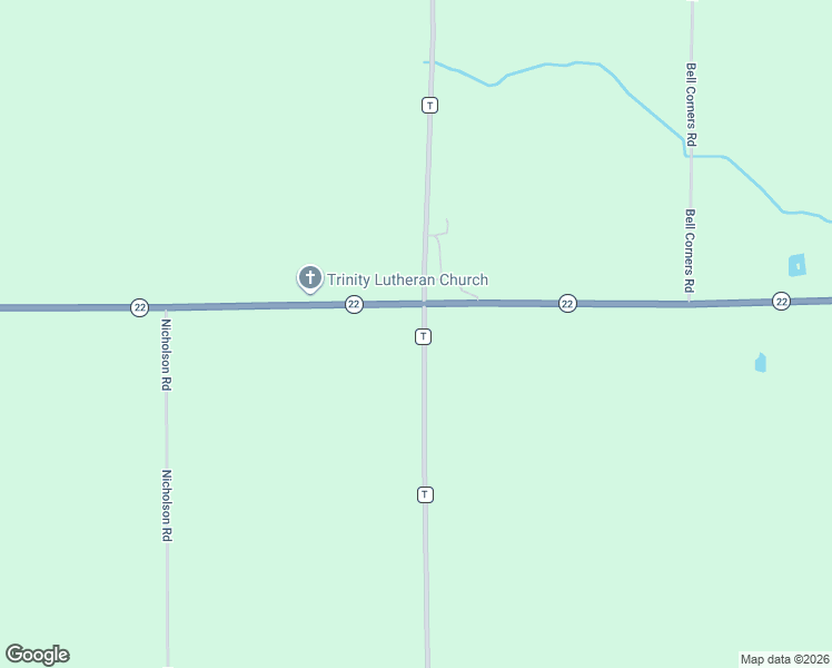 map of restaurants, bars, coffee shops, grocery stores, and more near N8085 County Road T in Bear Creek