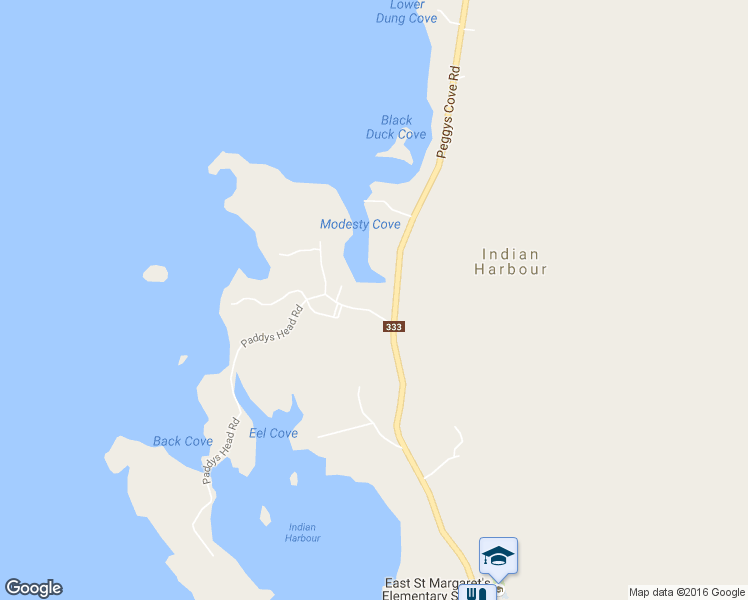 map of restaurants, bars, coffee shops, grocery stores, and more near 17 Paddys Head Road in Indian Harbour
