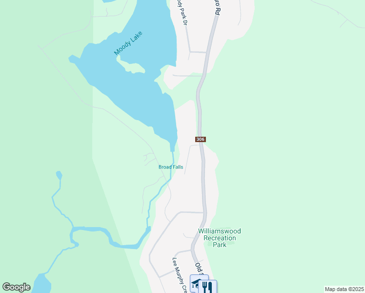 map of restaurants, bars, coffee shops, grocery stores, and more near 19 Francie Drive in Williamswood