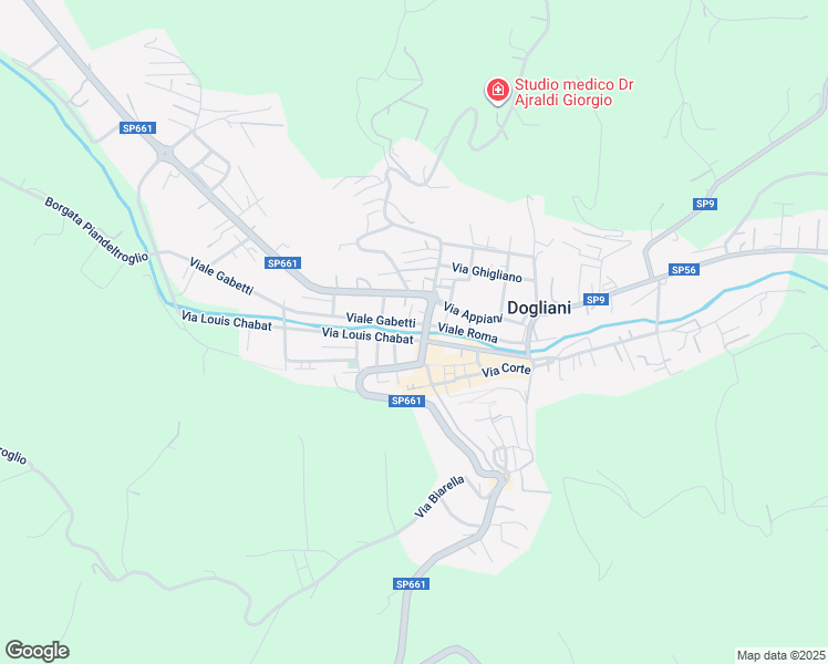 map of restaurants, bars, coffee shops, grocery stores, and more near 10 Via Savona in Dogliani