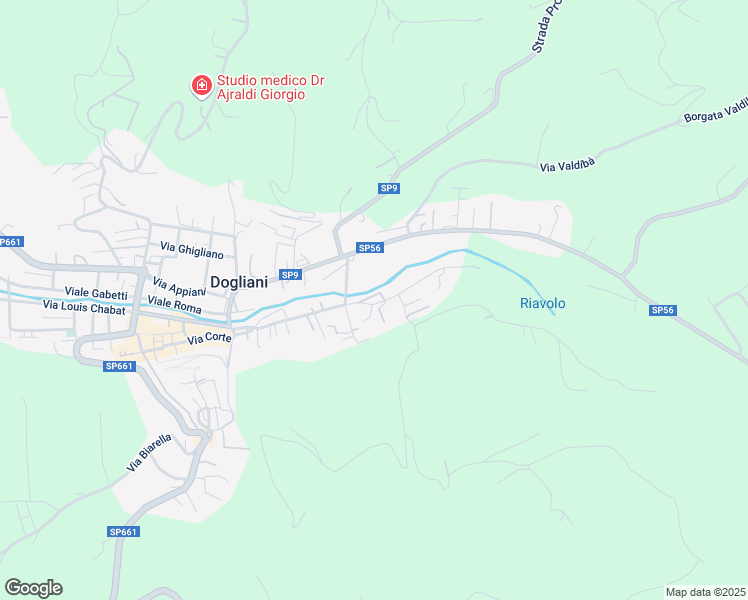 map of restaurants, bars, coffee shops, grocery stores, and more near 75 Via Generale Filippo Martinengo in Dogliani